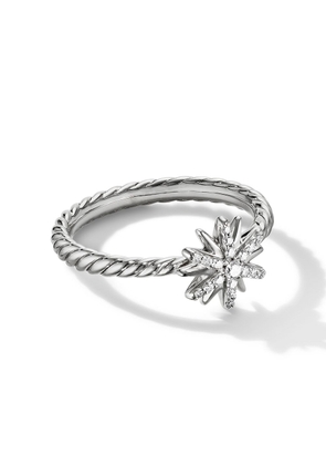 David Yurman sterling silver Petite Starburst diamond ring
