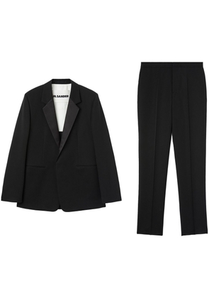 Jil Sander single-breasted wool suit - Black