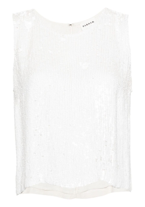 P.A.R.O.S.H. sequin-embellished top - White