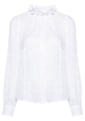 MARANT ÉTOILE Terzali broderie-anglaise shirt - White