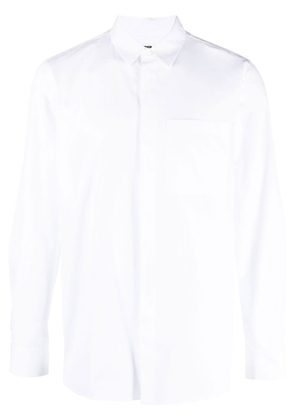 Jil Sander concealed-front fastening poplin shirt - White