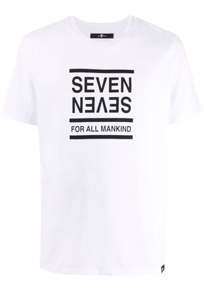 7 For All Mankind logo print T-shirt - White