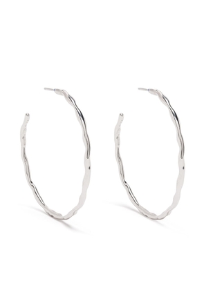DOWER AND HALL sterling silver waterfall hoops