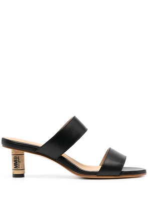 MM6 Maison Margiela cork heel sandals - Black