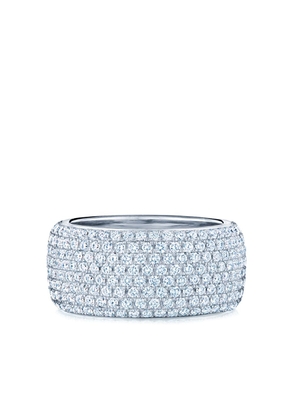 KWIAT 18kt white gold diamond Moonlight eight-row ring - Silver