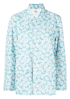 RE/DONE floral-print Canvas Chore jacket - Blue
