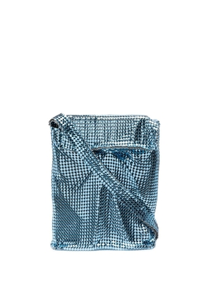 Rabanne chain-link shoulder bag - Blue