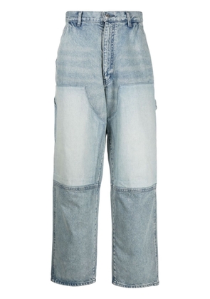 AMBUSH panelled wide-leg jeans - Blue