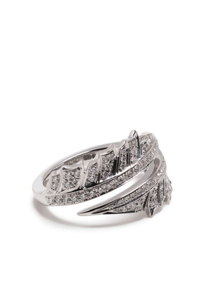 Stephen Webster 18kt white gold Magnipheasant Split diamond ring - Silver