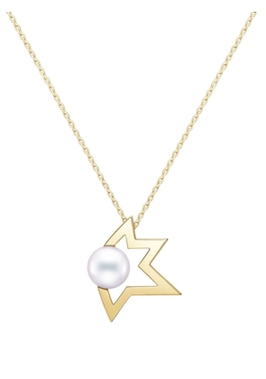 TASAKI 18kt yellow gold Collection Line Comet Plus pearl pendant necklace