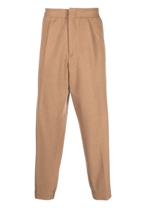 Zegna pleated camel hair trousers - Neutrals