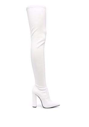 Le Silla Megan thigh-high boots - White