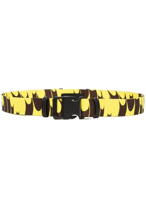 Stella McCartney abstract-print buckle belt - Yellow