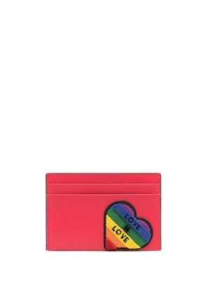 Furla embroidered-slogan leather wallet