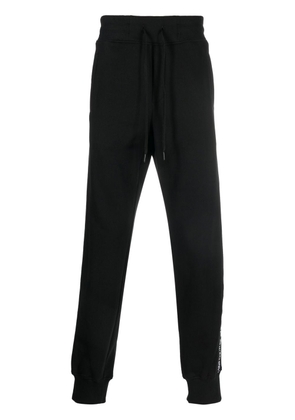 Versace Jeans Couture logo-tape cotton track-pants - Black