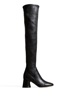 KHAITE 63mm heeled leather boots - Black