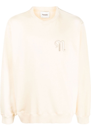 Nanushka embroidered-logo sweatshirt - Neutrals