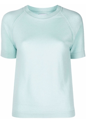 Barrie cashmere short-sleeved top - Green