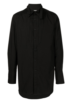 Yohji Yamamoto bowtie-collar oversized shirt - Black