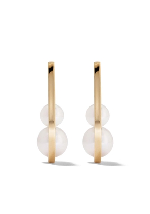 TASAKI 18kt yellow gold Collection Line Kinetic pearl earrings