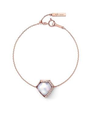 TASAKI 18kt rose gold M/G TASAKI Faceted diamond pearl bracelet - Pink