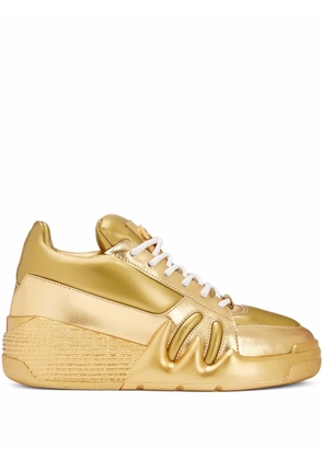 Giuseppe Zanotti Talon metallic mid-top sneakers - Gold