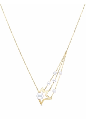 TASAKI 18kt yellow gold Collection Line Comet Plus pearl necklace