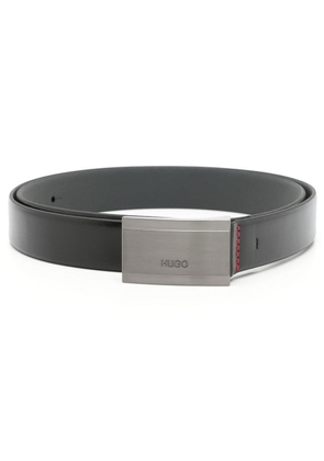 HUGO logo buckle belt - Black