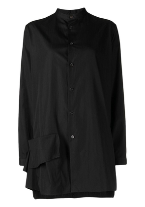 Y's high-neck button-up shirt - Black