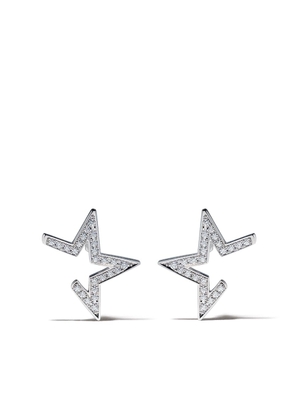 TASAKI 18kt white gold Abstract Star earrings - Silver