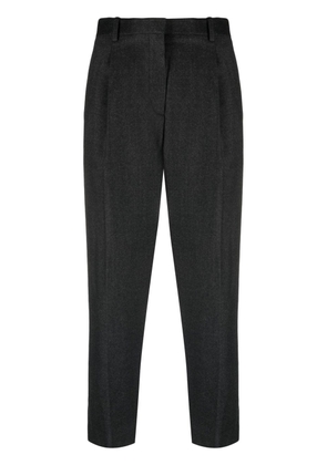 Theory cropped high-waisted trousers - Grey