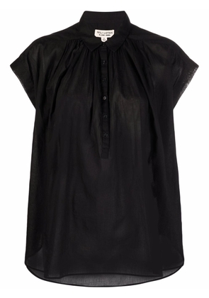 Nili Lotan pleated sleeveless shirt - Black