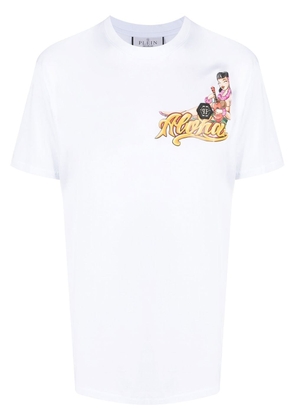 Philipp Plein Hawaii-print T-shirt - White