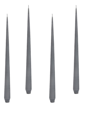 Zaha Hadid Design tapered set of four candles - Grey