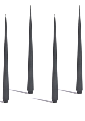 Zaha Hadid Design tapered set of four candles - Black