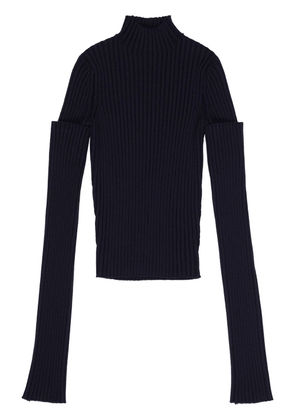 Balenciaga roll-neck fitted jumper - Black