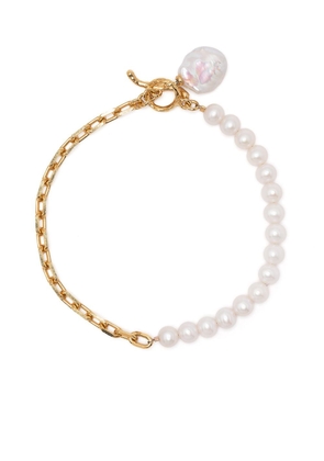 DOWER AND HALL luna freshwater kasha pearl bracelet - White