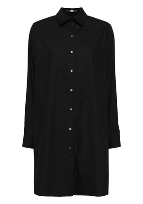 Karl Lagerfeld K/Ikonik embellished long shirt - Black