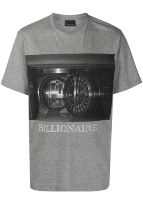 Billionaire graphic-print short-sleeved T-shirt - Grey