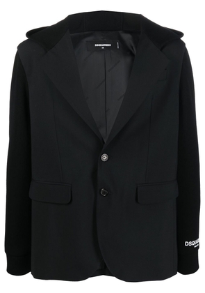 Dsquared2 single-breasted hooded blazer - Black