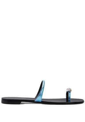 Giuseppe Zanotti crystal toe strap sandals - Blue