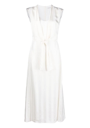 There Was One knot-detail sleeveless midi dress - White