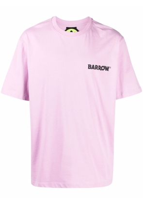 BARROW logo-print short-sleeve T-shirt - Pink