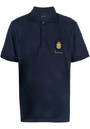 Billionaire embroidered-logo polo shirt - Blue