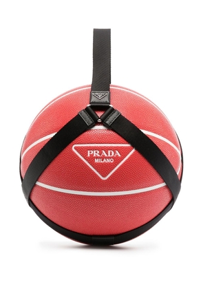 Prada logo-print basketball - Red