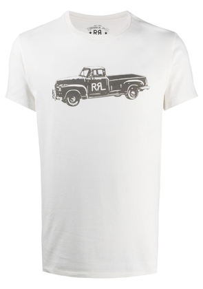 Ralph Lauren RRL short-sleeved truck print T-shirt - White