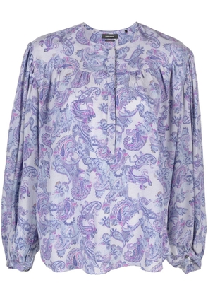 ISABEL MARANT Brunille printed blouse - Blue