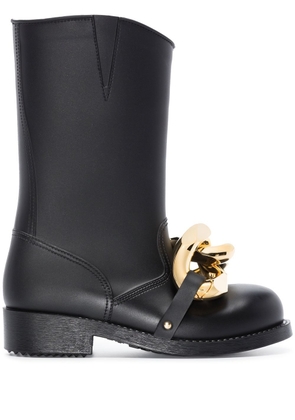 JW Anderson Hight Chain rubber boots - Black