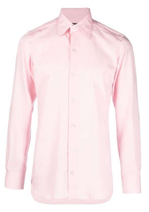 TOM FORD classic-collar long-sleeve shirt - Pink