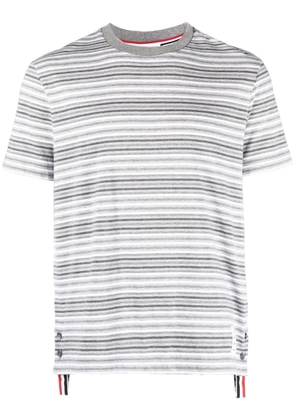 Thom Browne striped cotton T-shirt - Grey